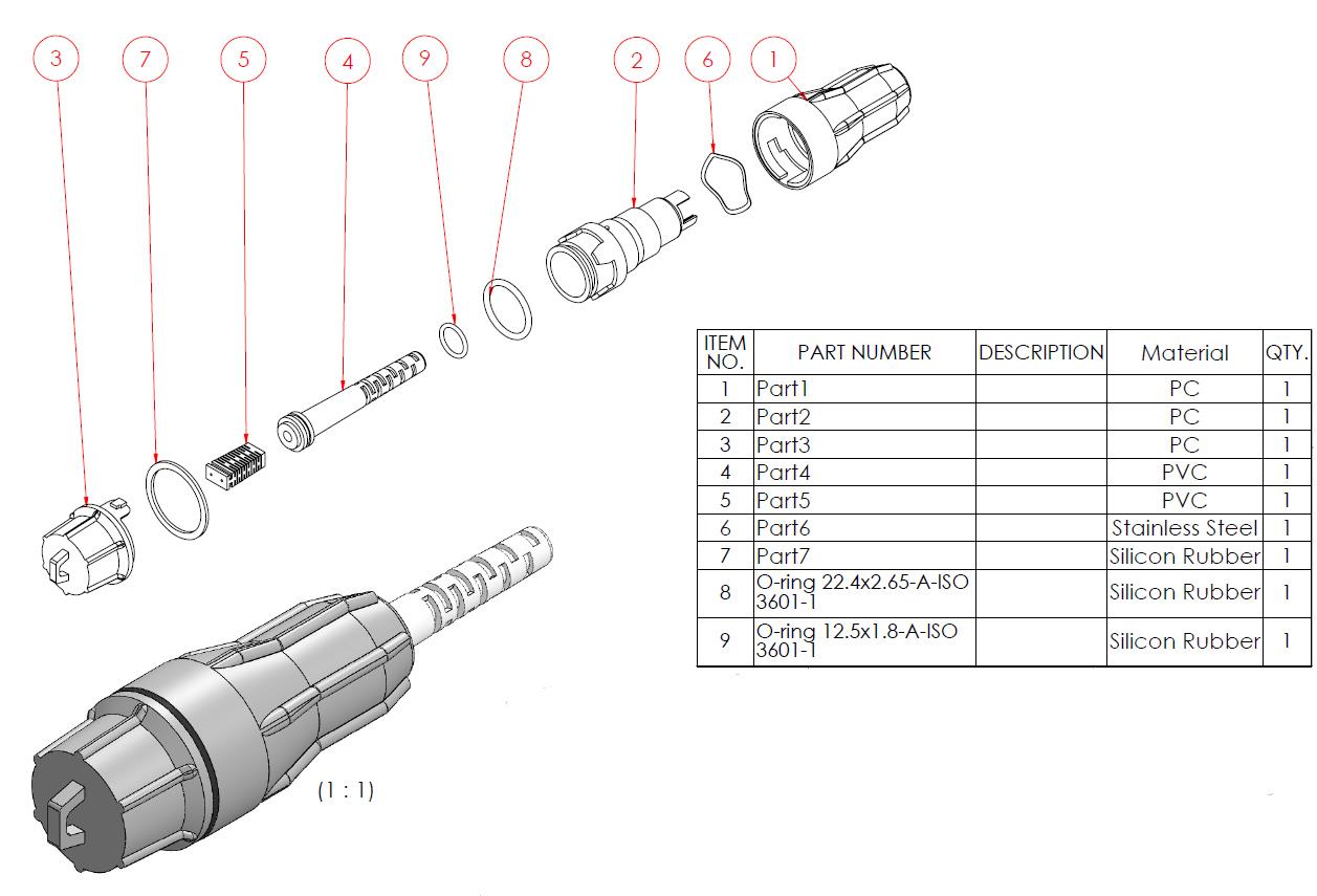 FULLAXS Compatible LC DX Connector, Waterproof Fiber Optic Connectors FULLAXS Compatible LC DX Connector, Waterproof Fiber Optic Connectors