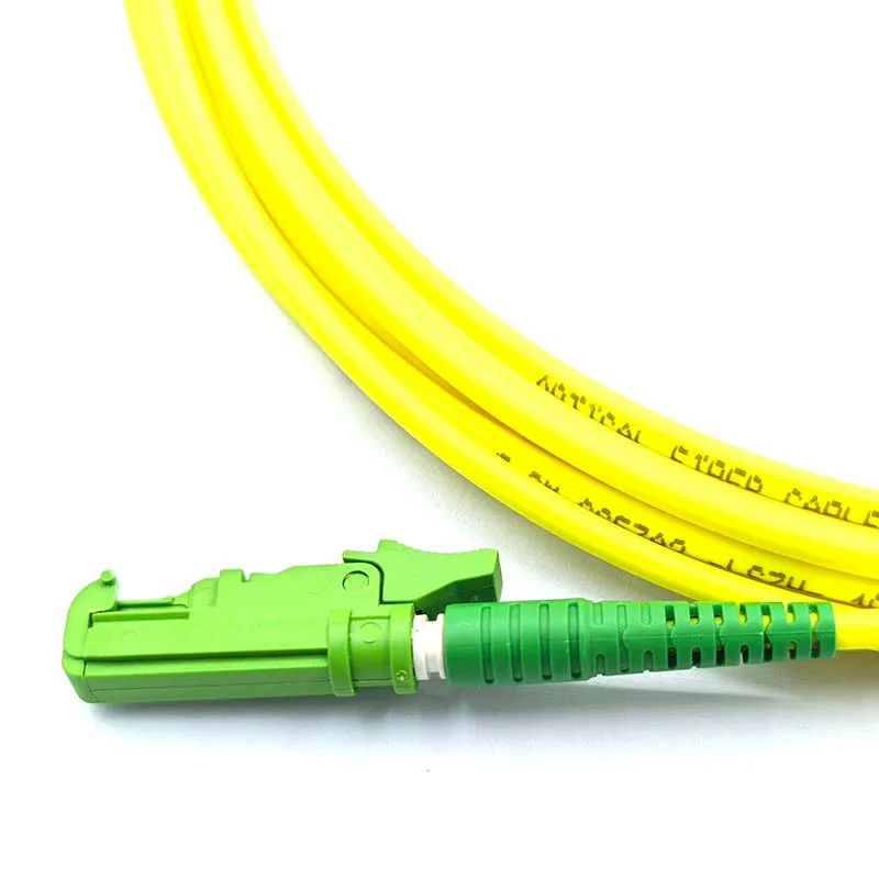 E2000/APC To FC/APC Single Mode Fiber Patch Cable, G.657.A2, LSZH Yellow, 3.0mm, 4m factory