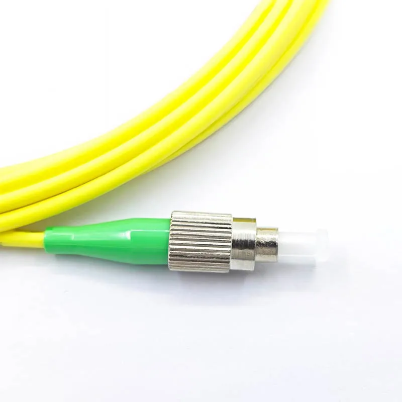 E2000/APC To FC/APC Single Mode Fiber Patch Cable, G.657.A2, LSZH Yellow, 3.0mm, 4m suppliers
