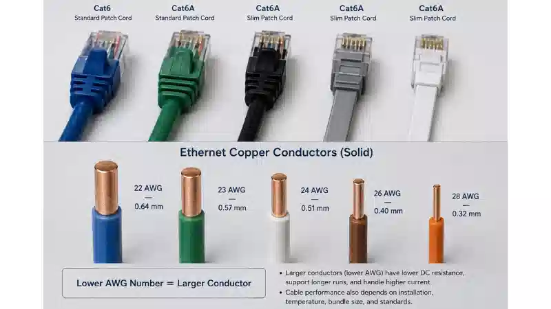 Ethernet Cable AWG: Wire Size, Performance, and PoE