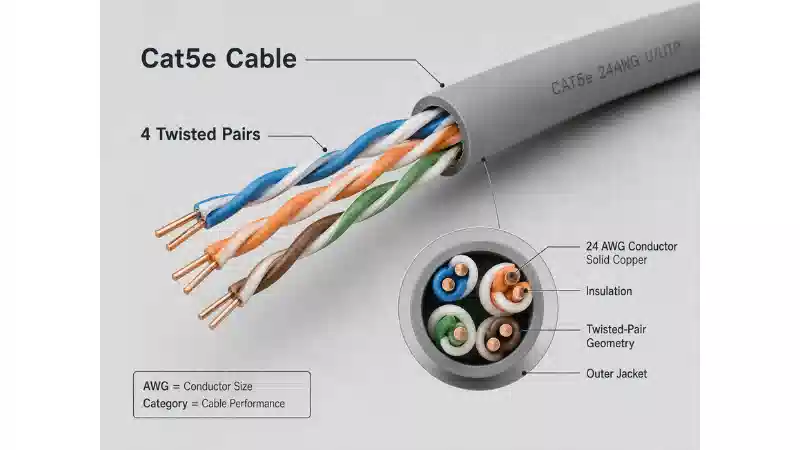 Cat5 Wire Gauge: AWG Standards, Performance, and Reuse Decisions