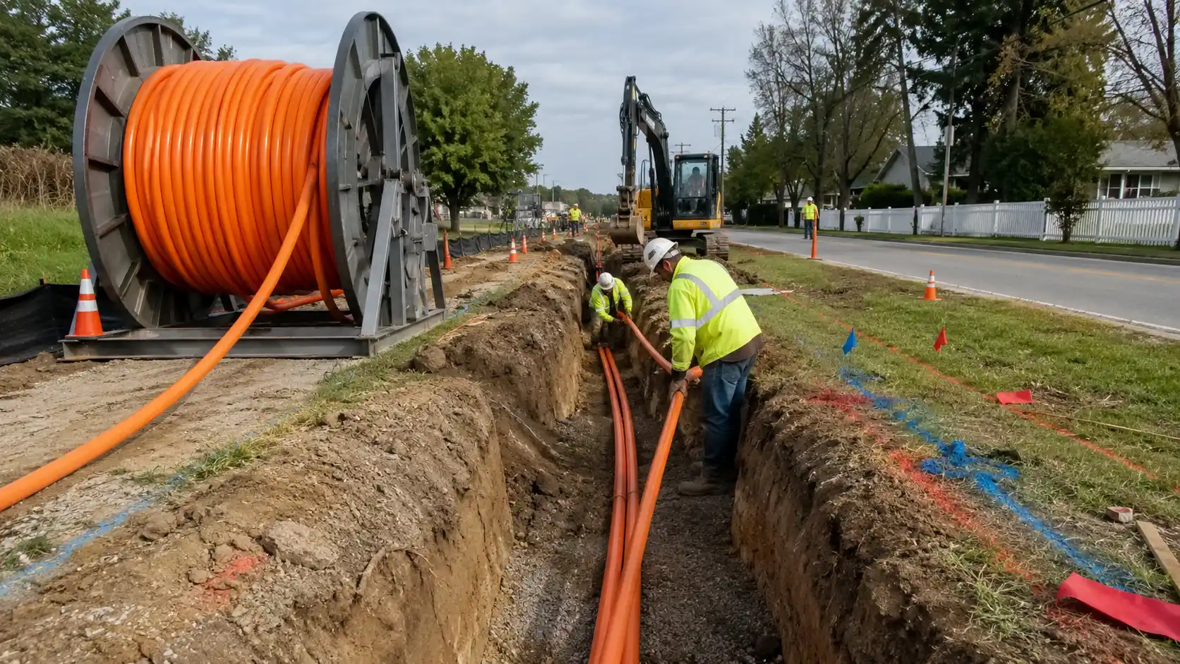 Underground Fiber Optic Cable Installation: Methods & Depth
