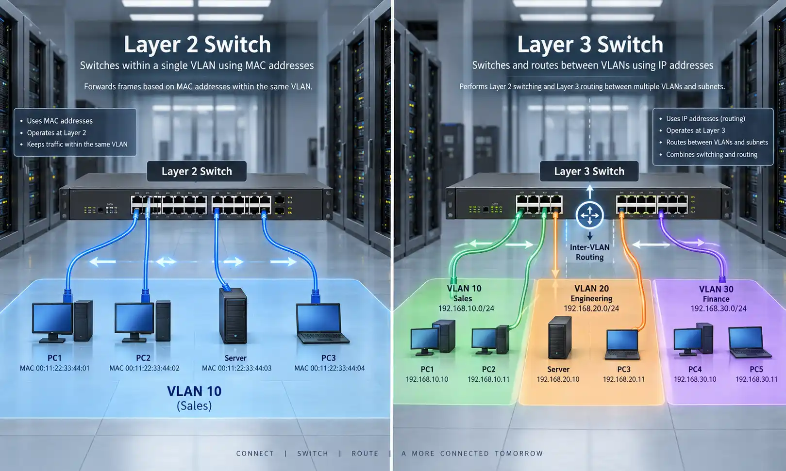 Layer 2 vs Layer 3 Switch: Which One Fits Your Network?
