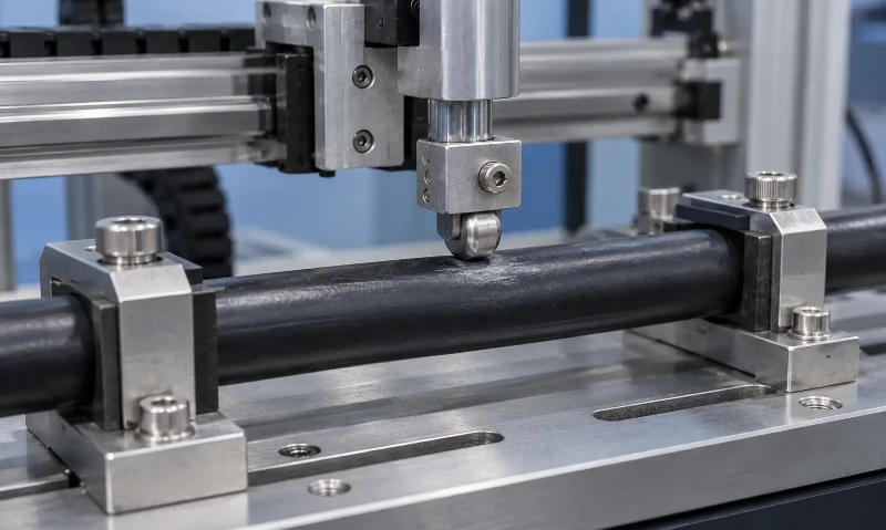 Optical fiber cable sheath abrasion test with scraping apparatus Optical fiber cable sheath abrasion test with scraping apparatus