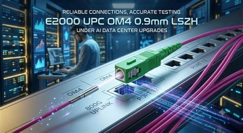 Under AI Data Center Upgrades, How Does The E2000 UPC OM4 Simplex LSZH Fiber Optic Pigtail Enhanc...