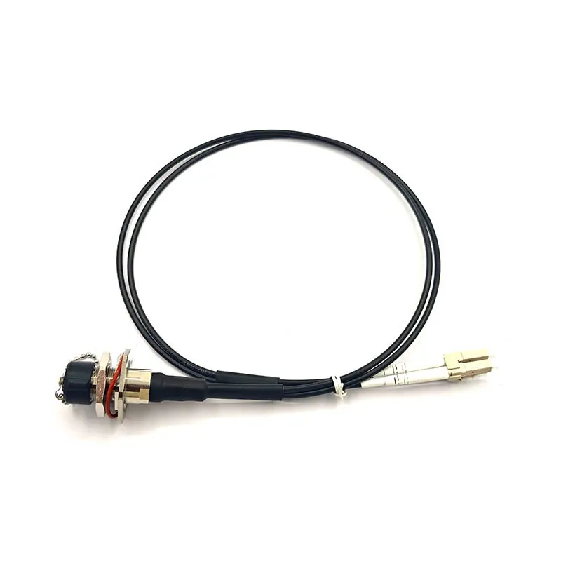 Outdoor Duplex Fiber Patch Cord LC/UPC, TPU Jacket 3.0mm, 0.6m, OM3 MM DX suppliers