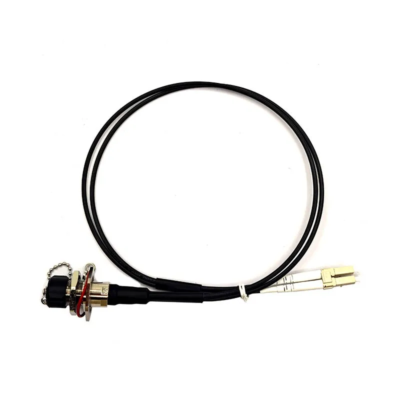 Outdoor Duplex Fiber Patch Cord LC/UPC, TPU Jacket 3.0mm, 0.6m, OM3 MM DX factory