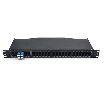 96F 1U Fixed MPO-LC Fiber Optic Patch Panel For High-Density Rack Cabling