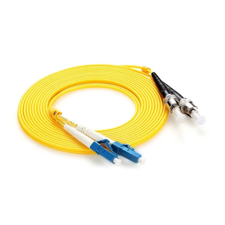 LC To ST Duplex Single Mode PVC(OFNP) Patch Cord